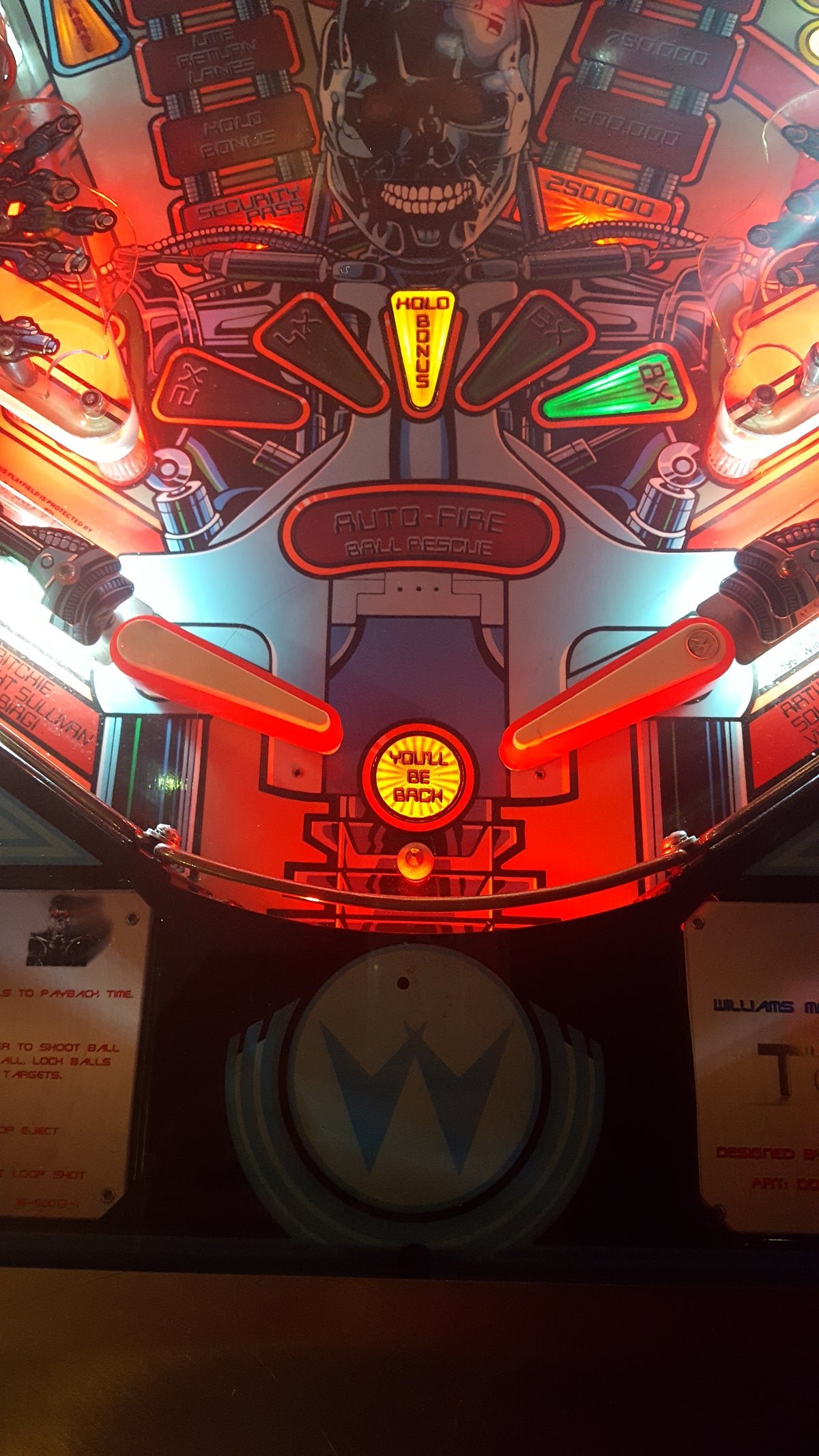 Pinball Trough Terminator 2 Pinball LED Strip Trough Light Kit – Lermods Pinball ...