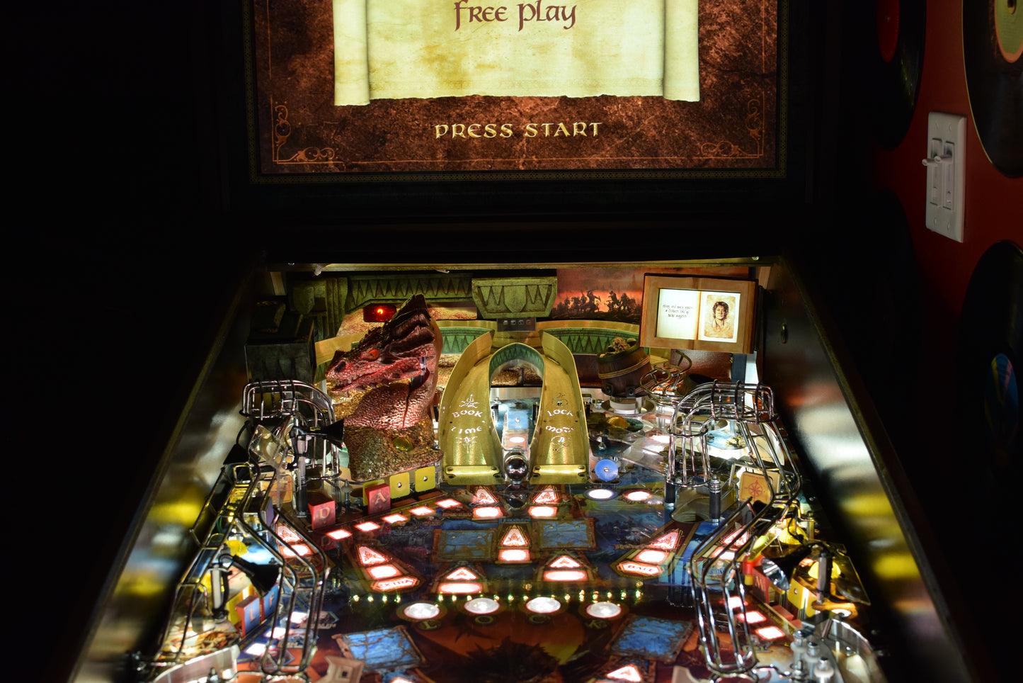 The Hobbit Pinball LED Strip Backboard Light Kit