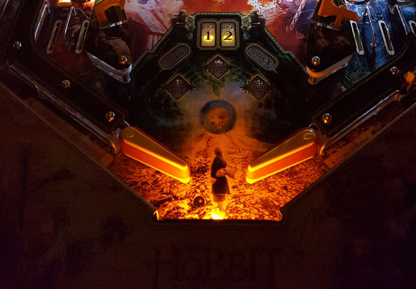 The Hobbit Pinball LED Strip Backboard and Trough Light Set Kit