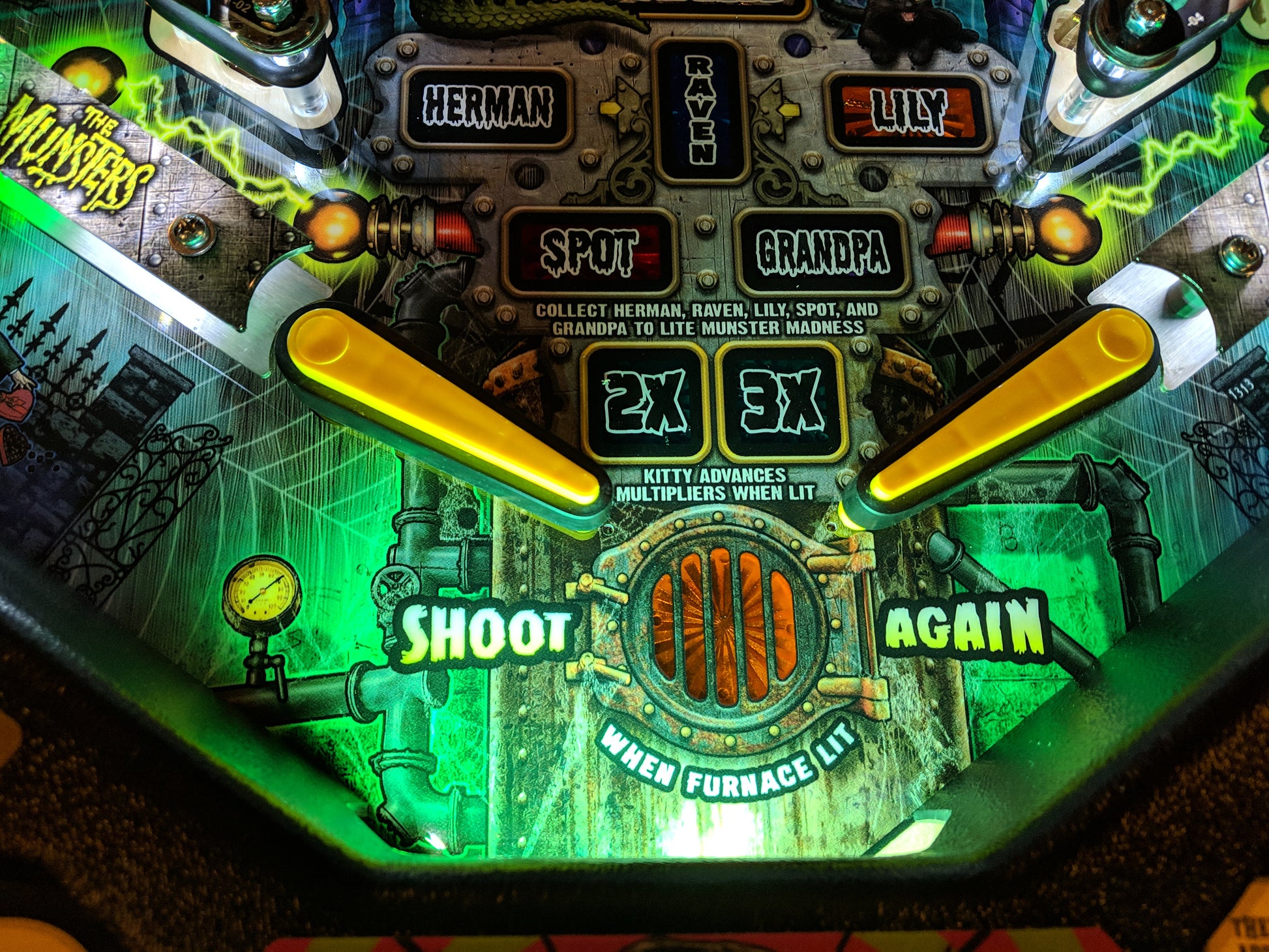 The Munsters Pinball LED Dual Strip Interactive Trough Light Kit ...