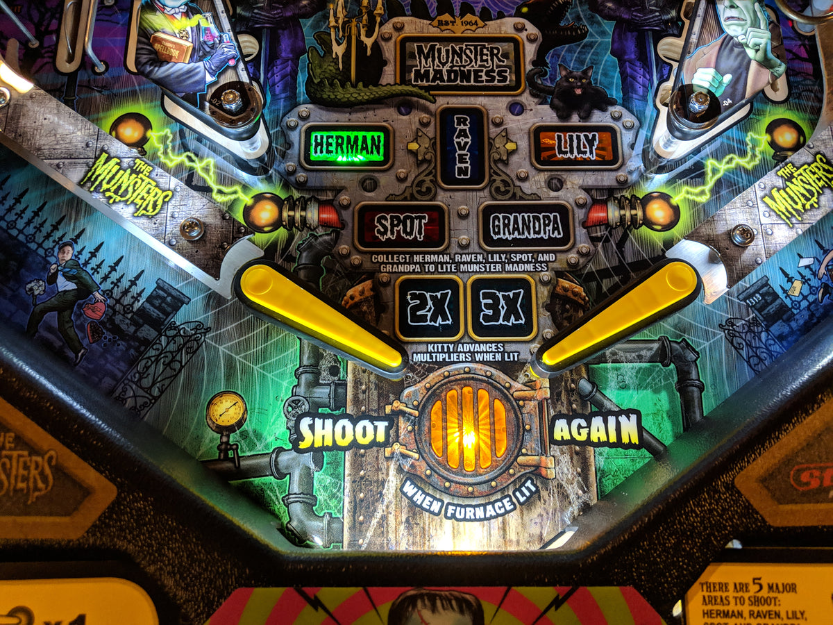 Pinball Trough The Munsters Pinball LED Dual Strip Interactive Trough Light Kit ...