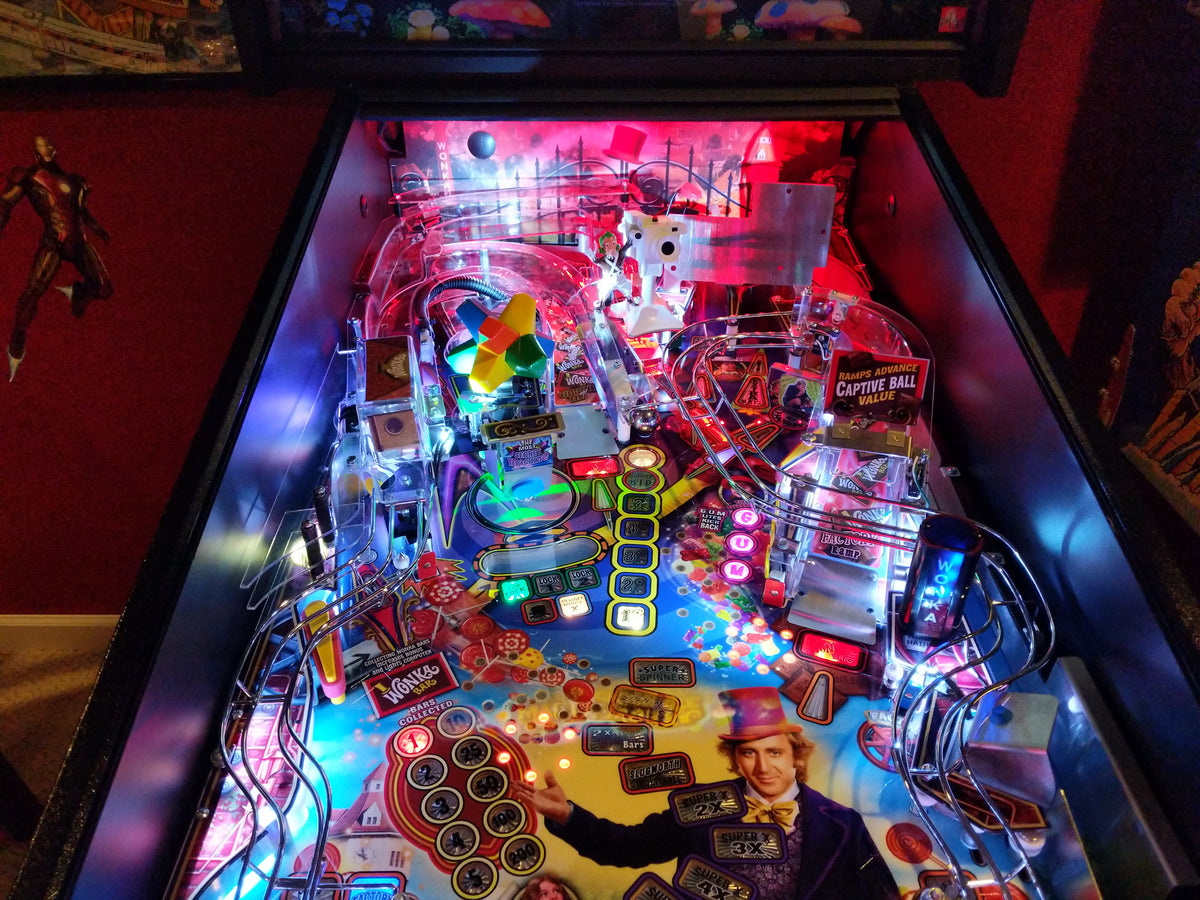 Willy Wonka & the Chocolate Factory Pinball LED Strip Backboard 