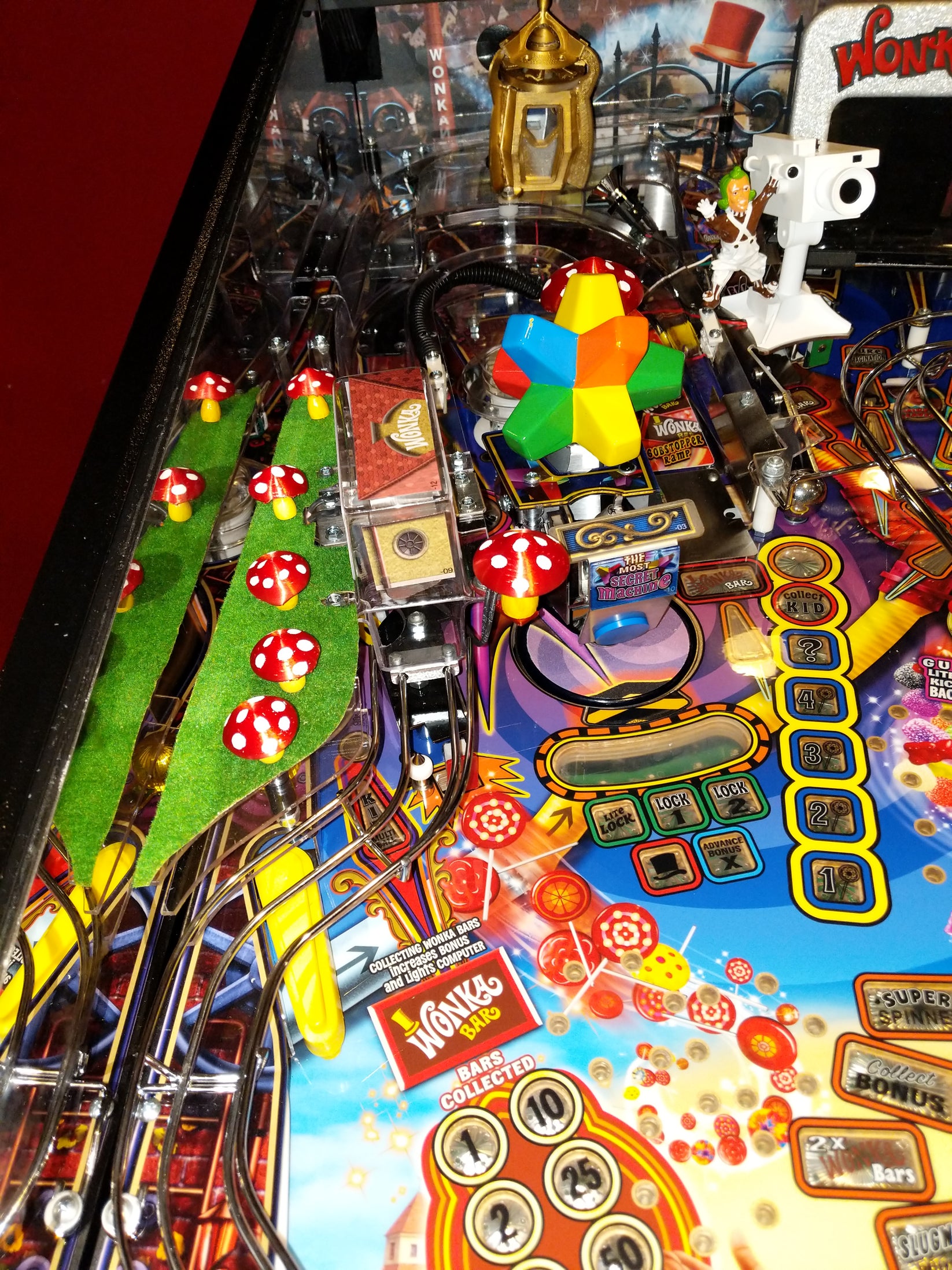 Willy Wonka & the Chocolate Factory Pinball Mushroom Field – Lermods ...